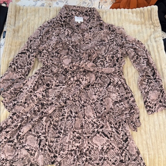 Misa Los Angeles Pink and Black Snake Print Mini Dress - Picture 1 of 3